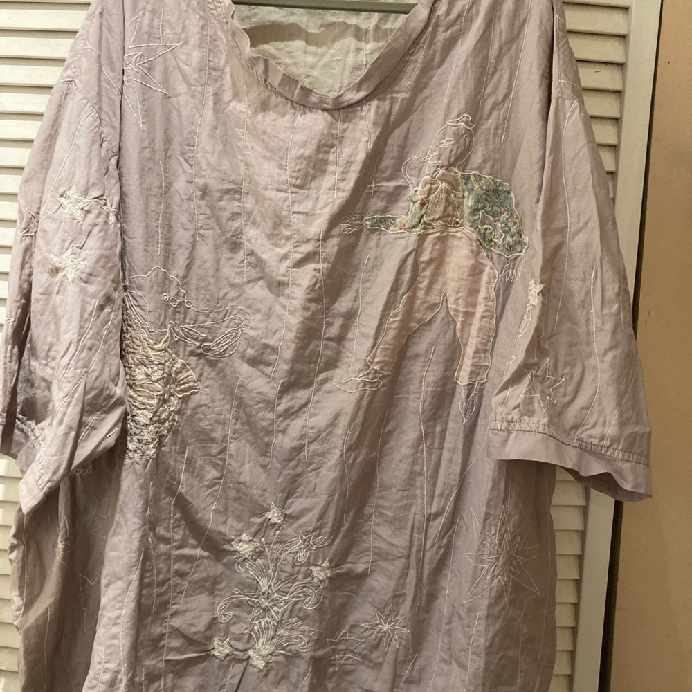 Magnolia Pearl Lavender Embroidered Blouse